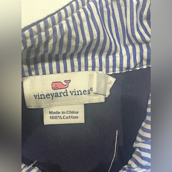 Vineyard Vines Womens 1/4 Zip Classic Patchwork Shoulder Shep Sweatshirt Small - Picture 4 of 11